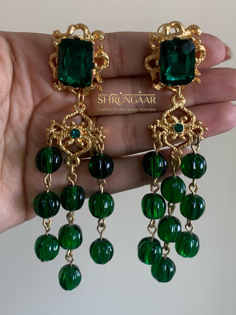 Emerald Cascade Chandeliers